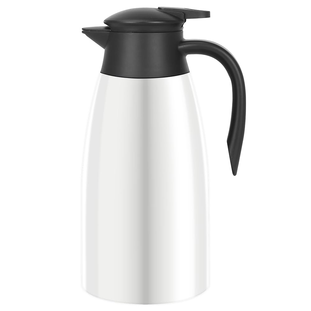 70oz Thermal Coffee Carafe Insulated Coffee Thermos, Stainless Steel Insulated Vacuum Coffee Carafes For Keeping Hot, Double Walled Insulated Vacuum Flask, Tea Water Coffee Dispenser Airpot