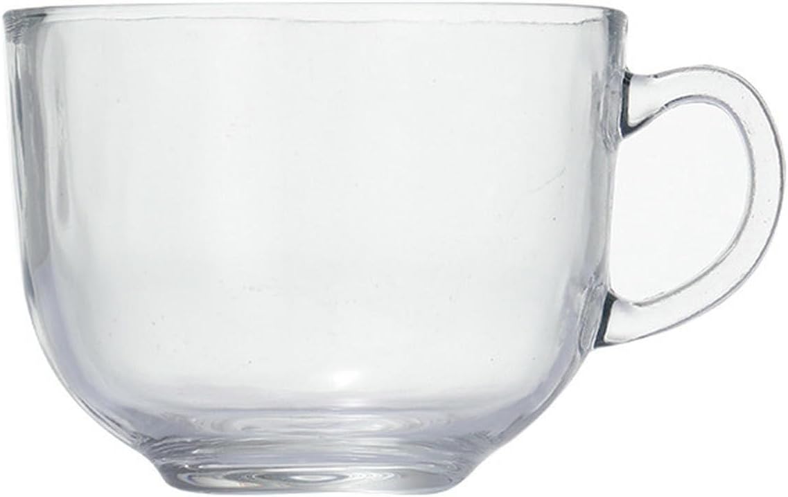 400Ml/13.5oz Transparent Oatmeal Breakfast Cup, Home Coffee Milk Glass Cup - Carved Milk Cup - Foam Box Packaging