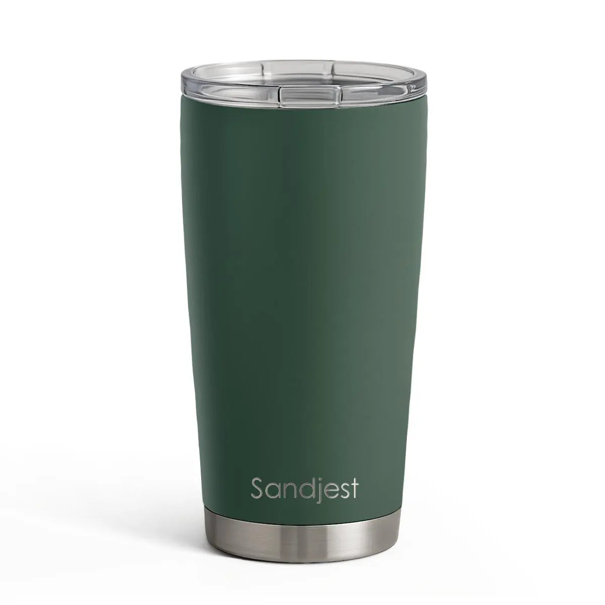 SANDJEST 20oz Stylish Botanical Daisies Insulated Stainless Steel Coffee Flask - Portable, Leakproof, Double-Wall Keeps Coffee Cozy Longer, Cup Holder Friendly, Reusable, Gym-to-Office Use, Iced or Hot Ready, Gift for Her
