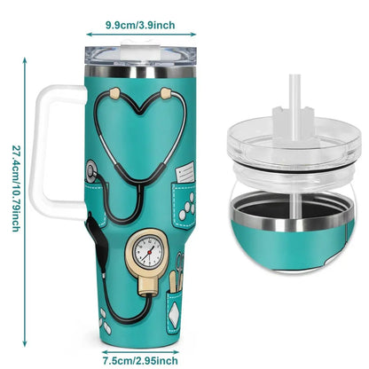 Stainless Steel Vacuum Insulated Tumbler Flasks, Drinkware Flasks, 30 oz/40 oz Double-Wall Leakproof Travel Cup for Gym, Hiking and Daily Use, Ideal Birthday Gift #GLOBAL PICKS
