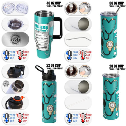 Stainless Steel Vacuum Insulated Tumbler Flasks, Drinkware Flasks, 30 oz/40 oz Double-Wall Leakproof Travel Cup for Gym, Hiking and Daily Use, Ideal Birthday Gift #GLOBAL PICKS