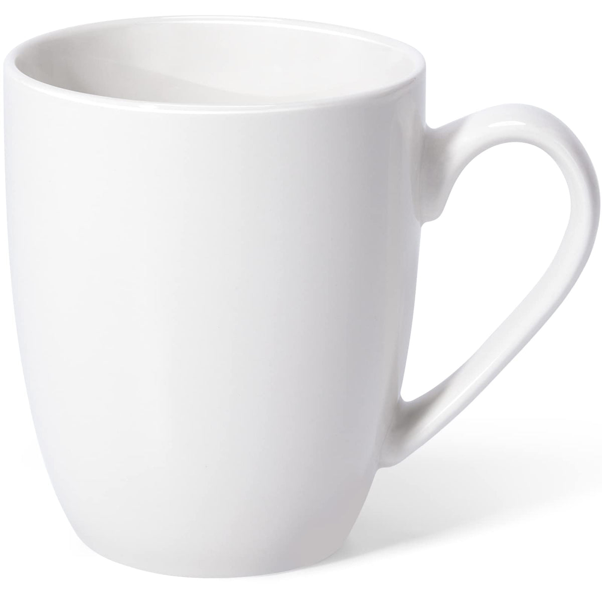 Urbanstrive 16 oz Large Coffee Mugs Set of 4 Ceramic Coffee Mug White Coffee Cups Tea Cups Idea Gift for Women Men House Warming Gifts New Home Office, White 4 Pack