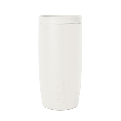 Simple Modern Insulated Travel Coffee Mug 360° Lid | 16oz | Green | Voyager Ceramic-Lined Insulated Stainless Steel Coffee Tumbler Iced Coffee Cup, Mug with Lid | Fits Cupholder, Sea Glass Sage