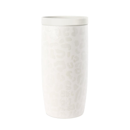 Simple Modern Insulated Travel Coffee Mug 360° Lid | 16oz | Green | Voyager Ceramic-Lined Insulated Stainless Steel Coffee Tumbler Iced Coffee Cup, Mug with Lid | Fits Cupholder, Sea Glass Sage