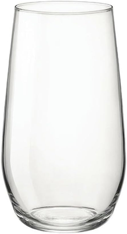 Home glass cup, heat-resistant breakfast milk drinking cup - short cup 380ml
