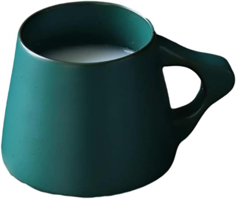 380ml-12.5oz ceramic couple breakfast cup creative individual milk cup-ⅵ blue