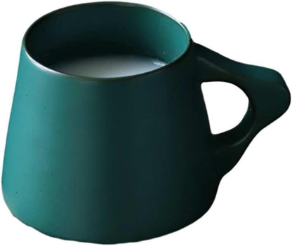 380ml-12.5oz ceramic couple breakfast cup creative individual milk cup-ⅵ blue