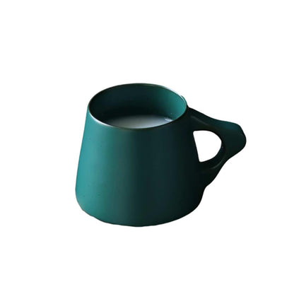 380ml-12.5oz ceramic couple breakfast cup creative individual milk cup-ⅵ blue