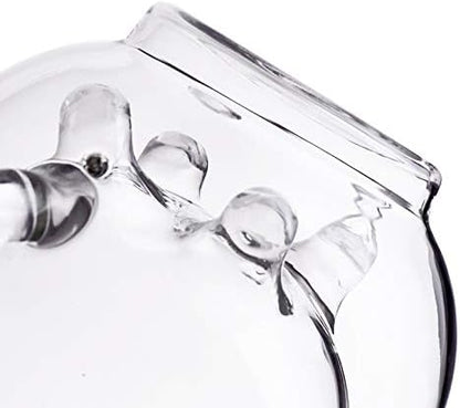 Double Wall Glass Cup - Creative Cup Cute Calf Insulated Mugs Thermo Coffee Milk Cups Creamer Pitcher (230ML/7.7oz)