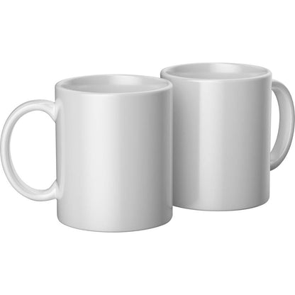 Cricut Beveled Blank Mug to Decorate, White (6 count) | Ceramic-Coated, Dishwasher & Microwave Safe - Mug Press & Infusible Ink Compatible,12 Oz Sublimation