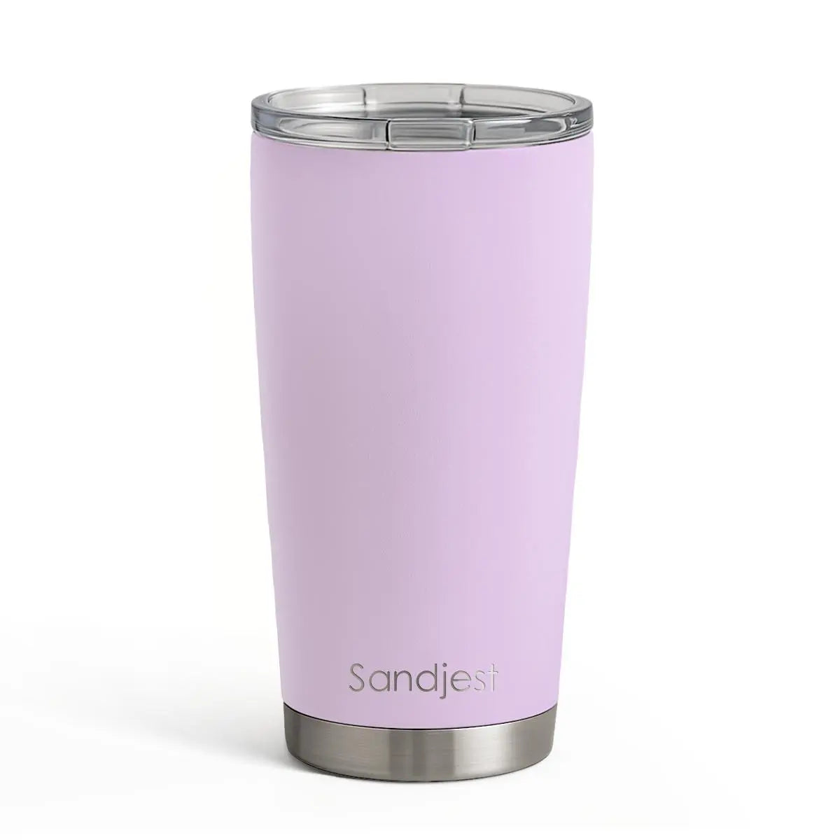 SANDJEST 20oz Stylish Botanical Daisies Insulated Stainless Steel Coffee Flask - Portable, Leakproof, Double-Wall Keeps Coffee Cozy Longer, Cup Holder Friendly, Reusable, Gym-to-Office Use, Iced or Hot Ready, Gift for Her