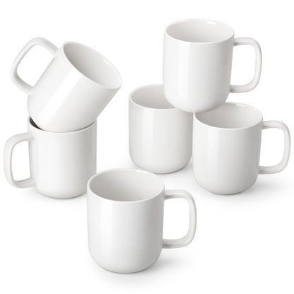 vancasso STARRY Coffee Mugs Set, 16 oz Ceramic Coffee Cups for Americano Hot Tea Iced Coffee Cold Brew Cocoa Milk Stoneware Mugs Set of 6, Dishwasher & Microwave Safe, Blue