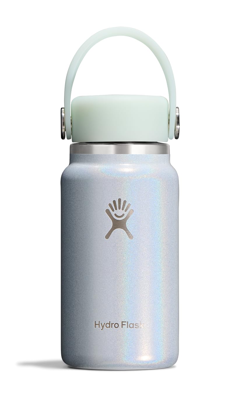 Hydro Flask Micro Bottle - Insulated Mini Leak Proof Flask for Purse or Pocket in 6.7 Oz Agave Green