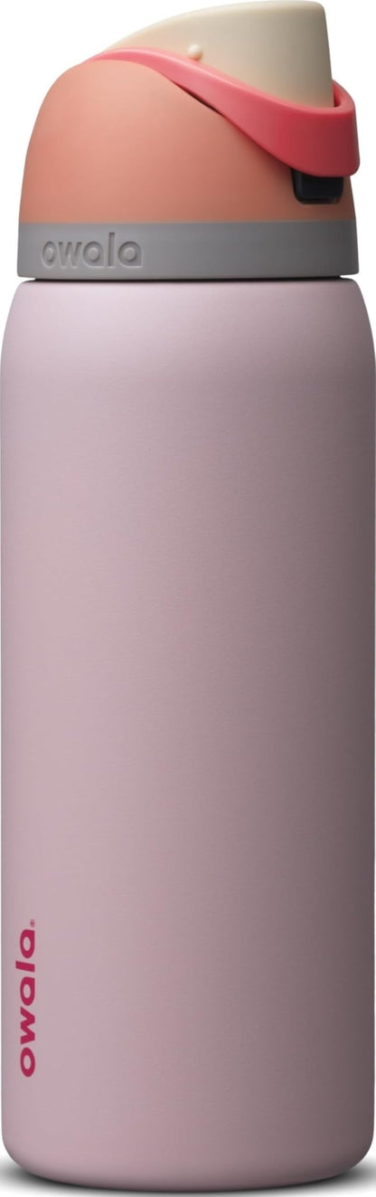 Owala FreeSip Stainless Steel Water Bottle 24 oz Peachy Keen
