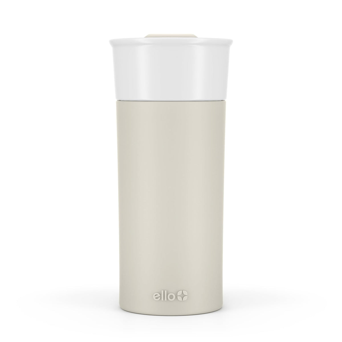 Ello Ogden 16oz Ceramic Travel Mug with Splash-Resistant Slider Lid and Protective Silicone Sleeve, Perfect for Coffee or Tea, BPA-Free, Dishwasher Safe | Splash-resistant ceramic travel mug with slider lid and protective silicone sleeve. BPA-free, great