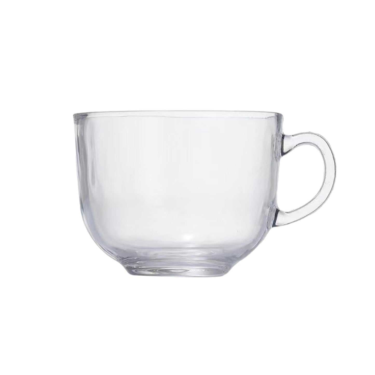 Transparent Oat Breakfast Milk Cup With Handle Large Capacity Oat Coffee Cup-Milk Cup -470ml