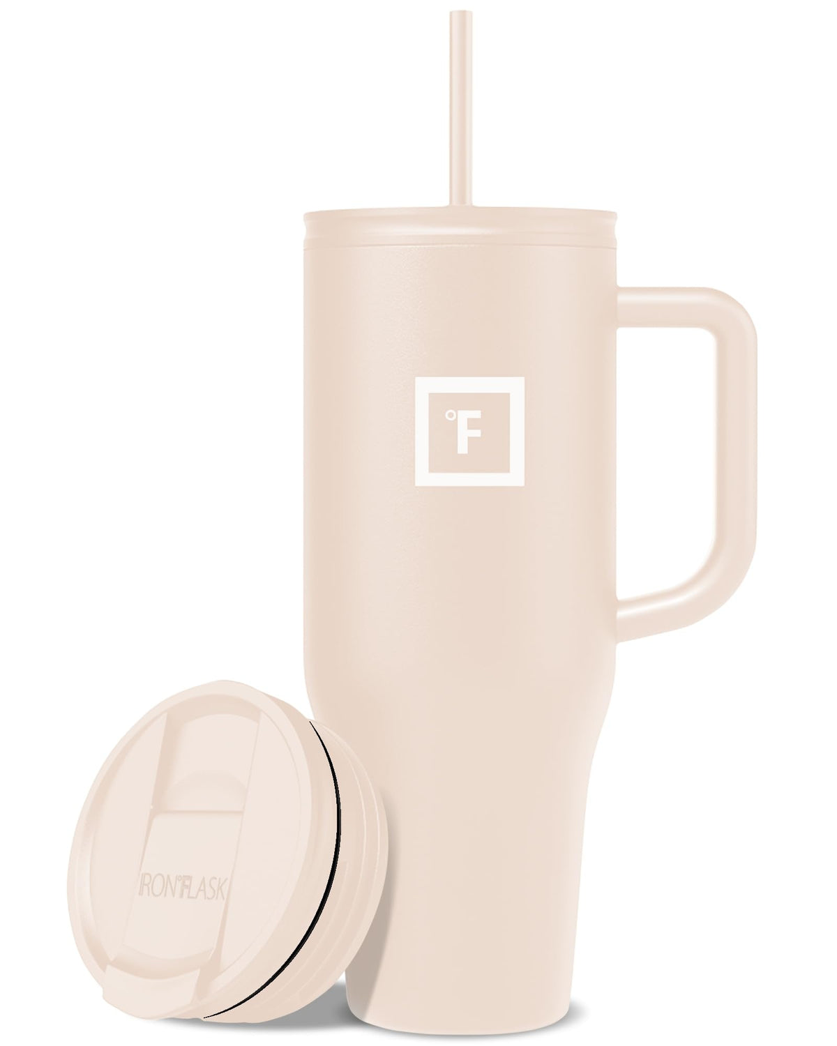 IRON °FLASK 40 oz Co-Pilot Insulated Travel Mug | Insulated Travel Mug with Straw & Flip Cap Lids - Cup Holder Fit, Leakproof, BPA Free (Aurora)