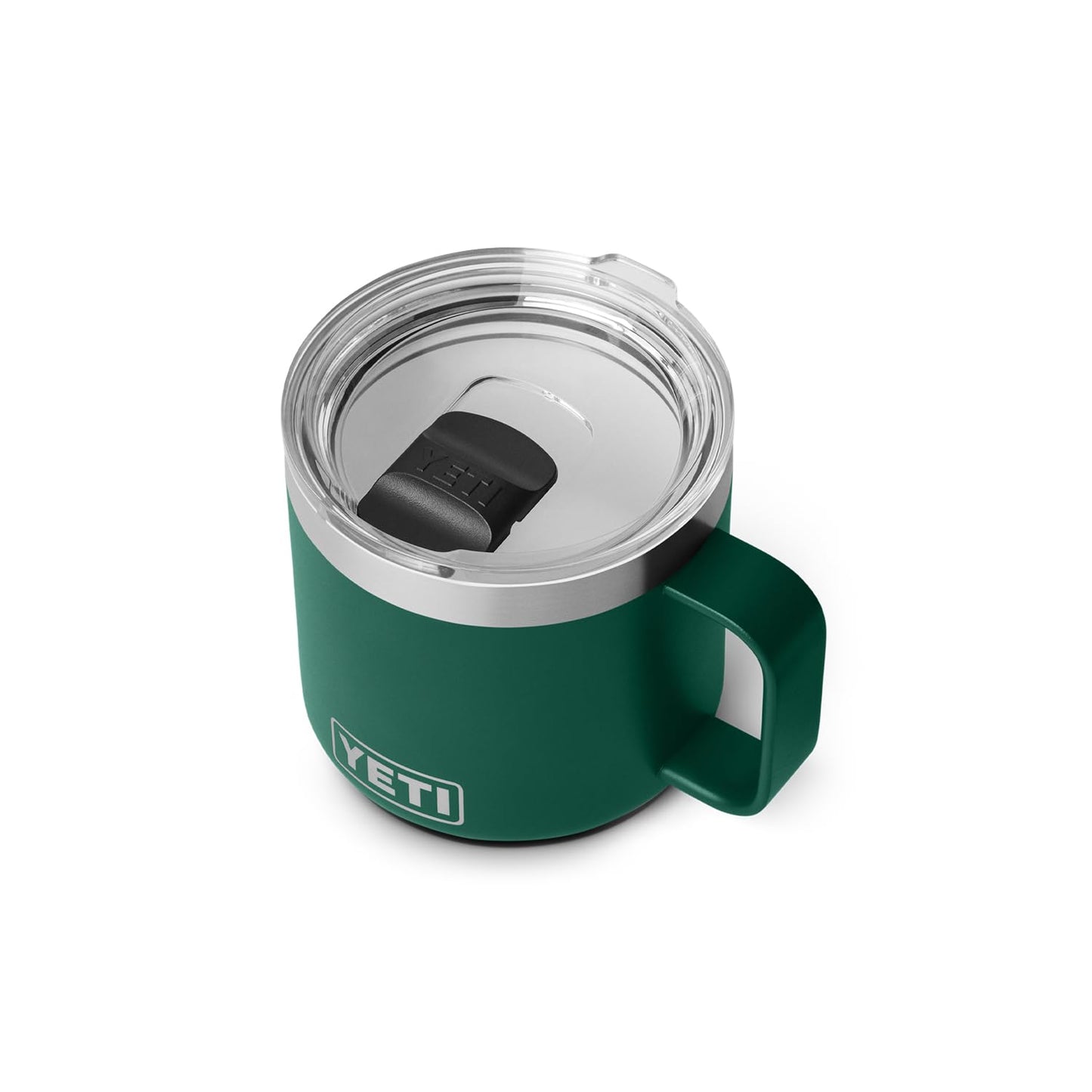 YETI Rambler 14 oz Ceramic Lined Stackable Mug, Cape Taupe | Double-Wall Vacuum Insulated, Stainless Steel with MagSlider Lid
