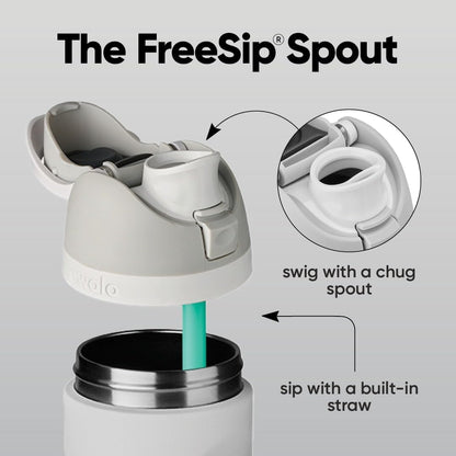 Owala FreeSip Stainless Steel Water Bottle 24 oz Peachy Keen