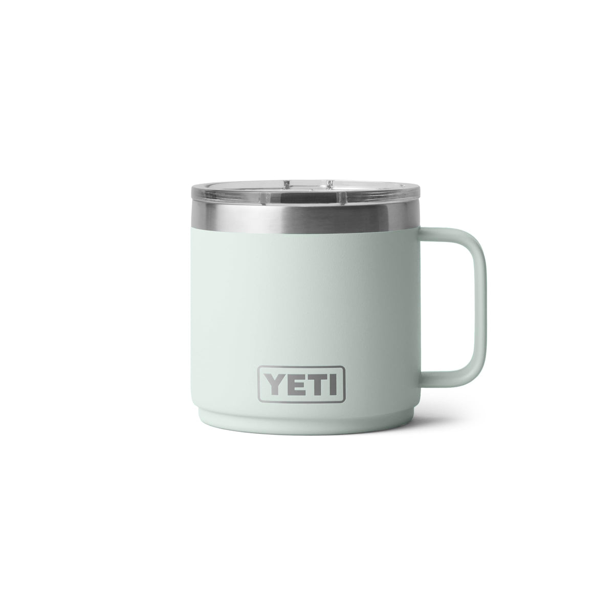 YETI Rambler 14 oz Ceramic Lined Stackable Mug, Cape Taupe | Double-Wall Vacuum Insulated, Stainless Steel with MagSlider Lid
