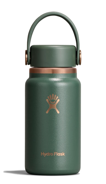Hydro Flask Micro Bottle - Insulated Mini Leak Proof Flask for Purse or Pocket in 6.7 Oz Agave Green