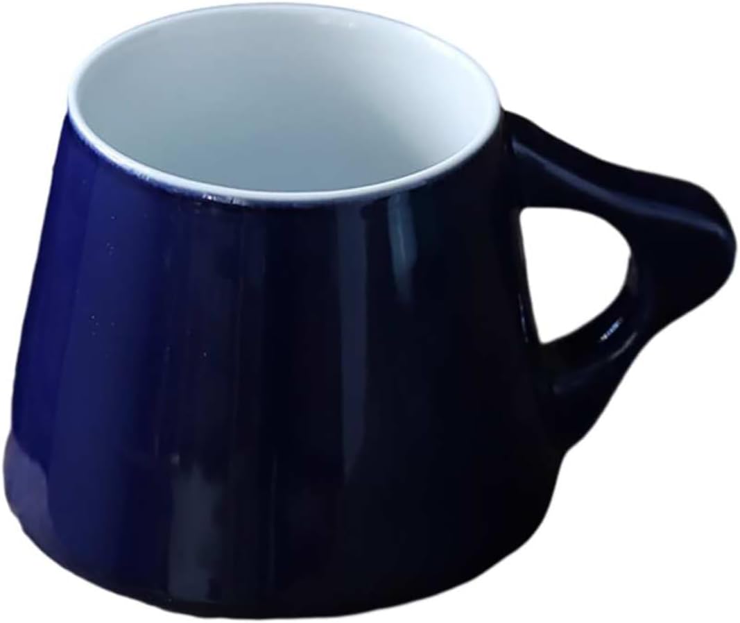 380ml-12.5oz ceramic couple breakfast cup creative individual milk cup-ⅵ blue