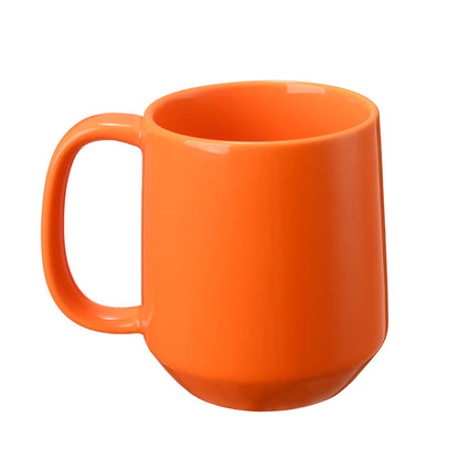 Miicol Ceramic Coffee Mug, 16 oz Large Coffee Cup, Tea Mug with Handle, Flat Bottom Mug for Men, Women, Office, Microwave and Dishwasher Safe, Multi-Color, Black