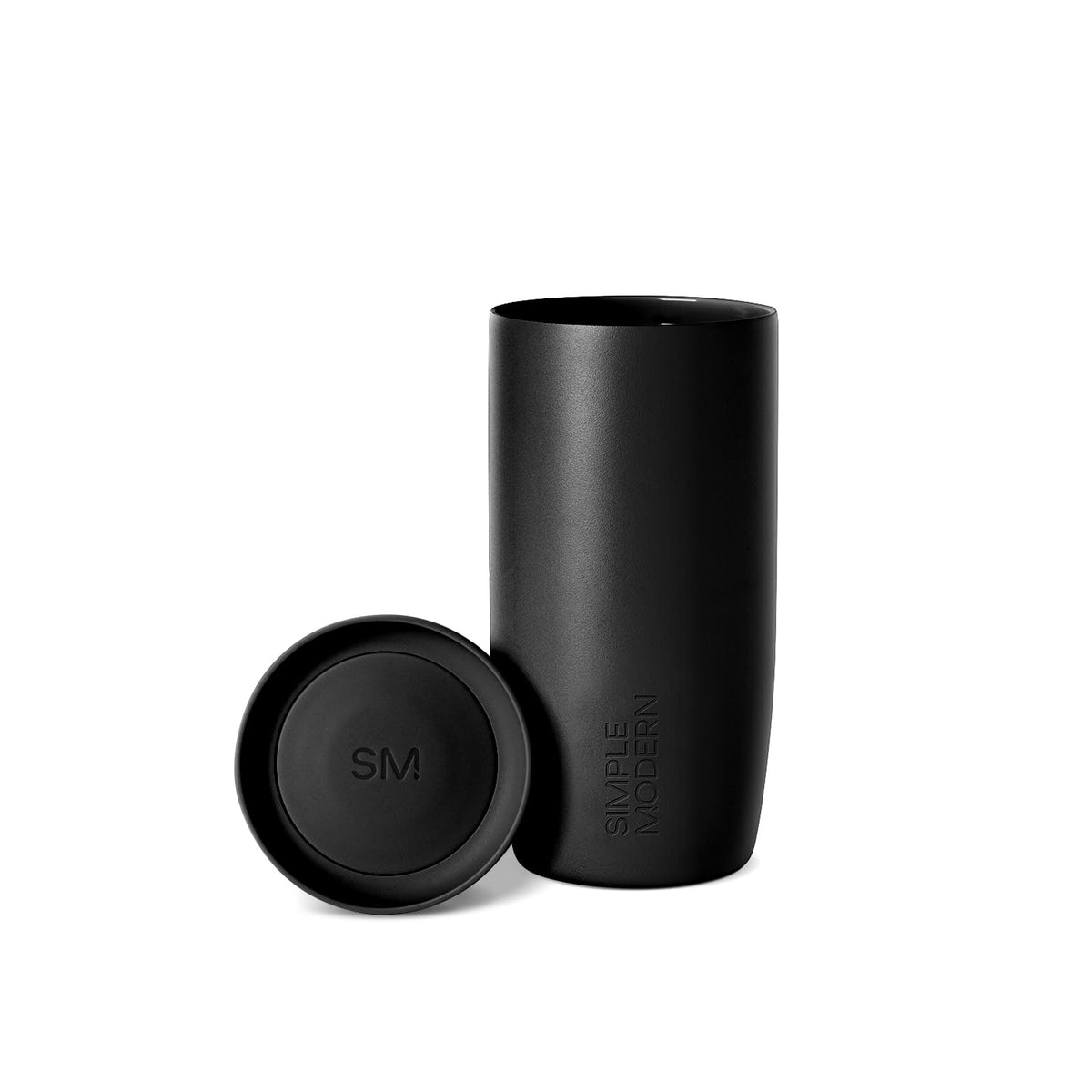 Simple Modern Insulated Travel Coffee Mug 360° Lid | 16oz | Green | Voyager Ceramic-Lined Insulated Stainless Steel Coffee Tumbler Iced Coffee Cup, Mug with Lid | Fits Cupholder, Sea Glass Sage