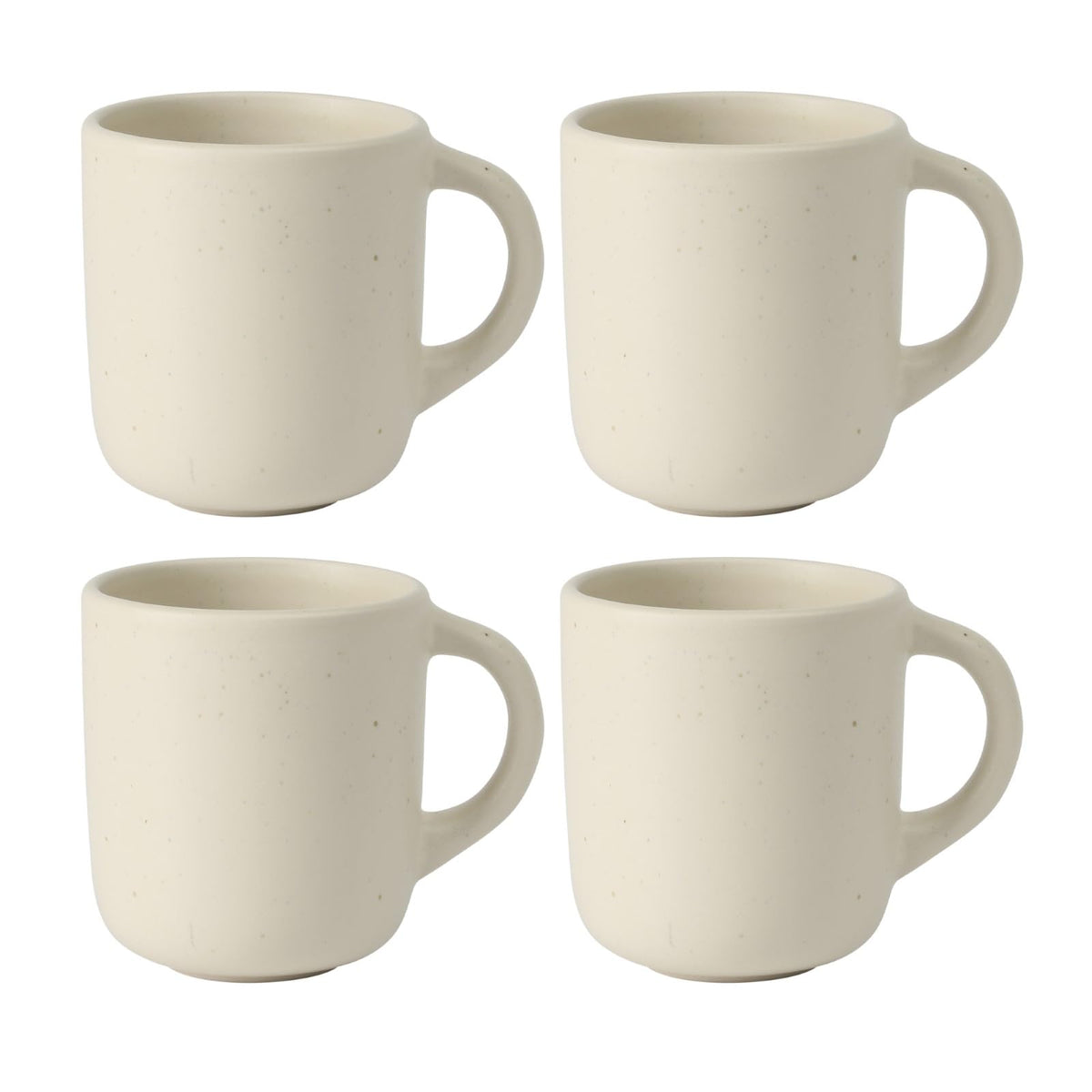 Two Time Oprah's Favorite Things Winner - Corsica Clay 4-Piece Mug Set – Burnt Apricot Terracotta Stoneware Coffee & Tea Cups, Durable Ceramic Drinkware