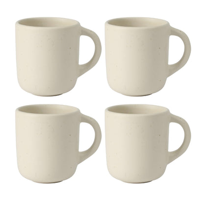 Two Time Oprah's Favorite Things Winner - Corsica Clay 4-Piece Mug Set – Burnt Apricot Terracotta Stoneware Coffee & Tea Cups, Durable Ceramic Drinkware