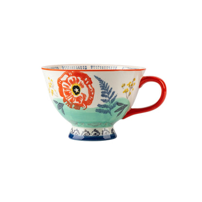 420ml/14oz Ceramic Breakfast Milk Cup Couple Family Office Coffee Cup-Breakfast Cup