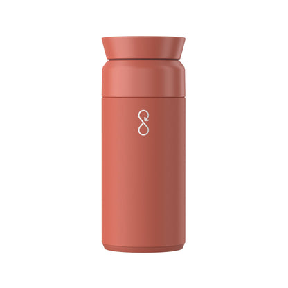 Ocean Bottle Brew Flask 12 oz | Insulated Travel Flask for Hot & Cold Drinks | Recycled Stainless Steel | Sustainable, Eco Friendly Gift (Rock Grey)