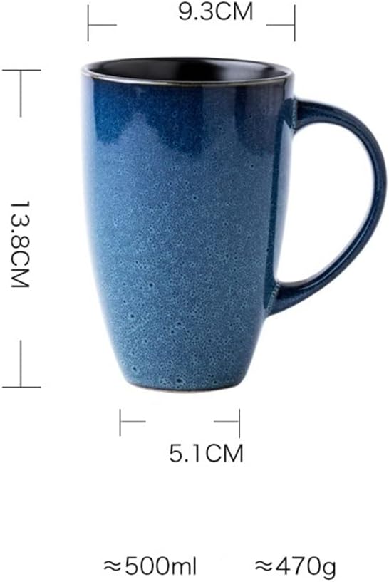 Mug Breakfast Cereal Milk Cute Ceramic Cup Daily Household Large-capacity Insulated Coffee With Spoon