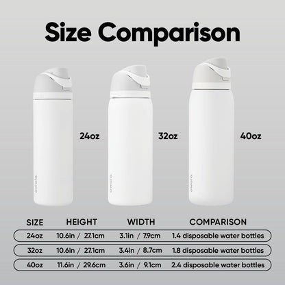 Owala FreeSip Stainless Steel Water Bottle 24 oz Peachy Keen