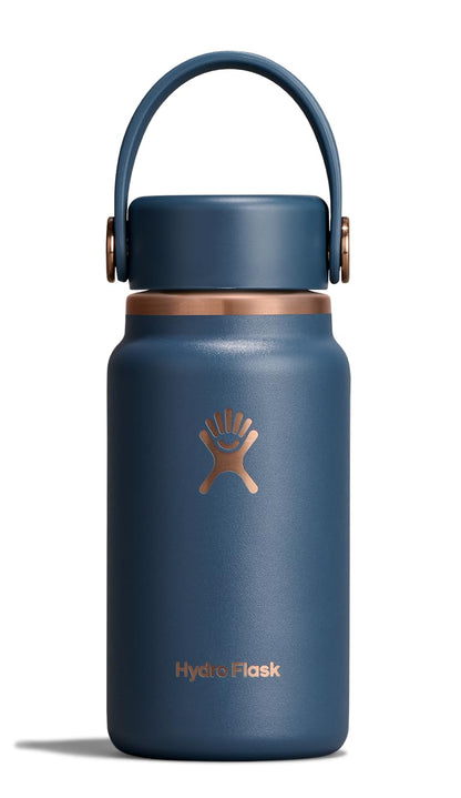 Hydro Flask Micro Bottle - Insulated Mini Leak Proof Flask for Purse or Pocket in 6.7 Oz Agave Green