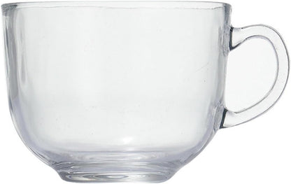400Ml/13.5oz Transparent Oatmeal Breakfast Cup, Home Coffee Milk Glass Cup - Carved Milk Cup - Foam Box Packaging