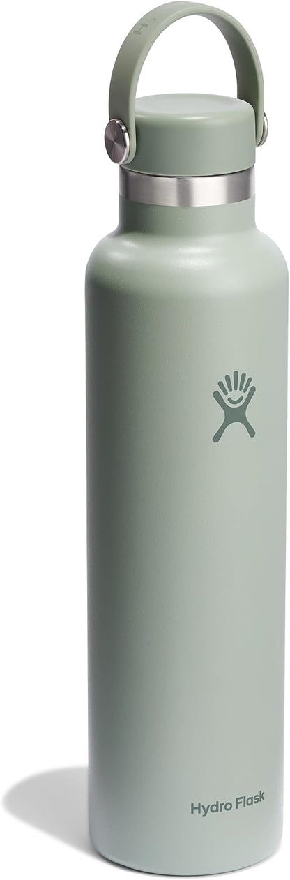 Hydro Flask Water Bottle - Insulated Stainless Steel - Non Spill, Leakproof in 24 Oz Agave Green