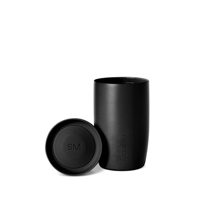 Simple Modern Insulated Travel Coffee Mug 360° Lid | 16oz | Green | Voyager Ceramic-Lined Insulated Stainless Steel Coffee Tumbler Iced Coffee Cup, Mug with Lid | Fits Cupholder, Sea Glass Sage