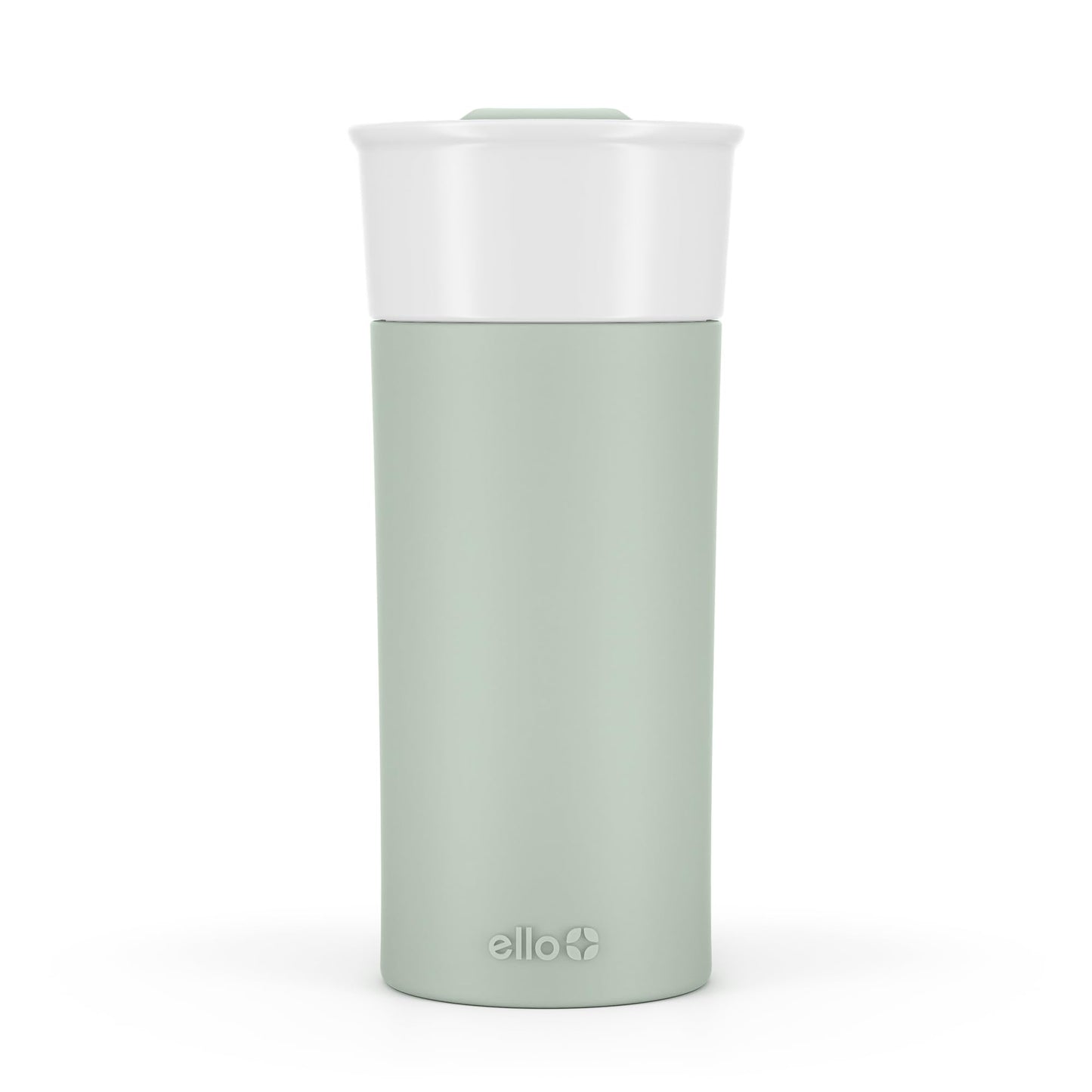 Ello Ogden 16oz Ceramic Travel Mug with Splash-Resistant Slider Lid and Protective Silicone Sleeve, Perfect for Coffee or Tea, BPA-Free, Dishwasher Safe | Splash-resistant ceramic travel mug with slider lid and protective silicone sleeve. BPA-free, great