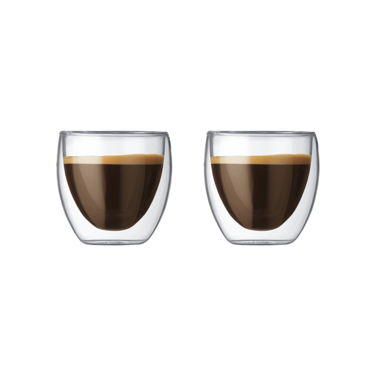 Bodum 15oz Pavina Double Wall High-Heat Borosilicate Glass, Set of 2, Clear