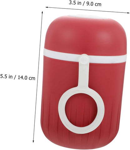 Portable Breakfast Cup Lid Insulated Soup and Cereal Cup for Students Microwave Safe Mini Milk Container for-the-Go Use