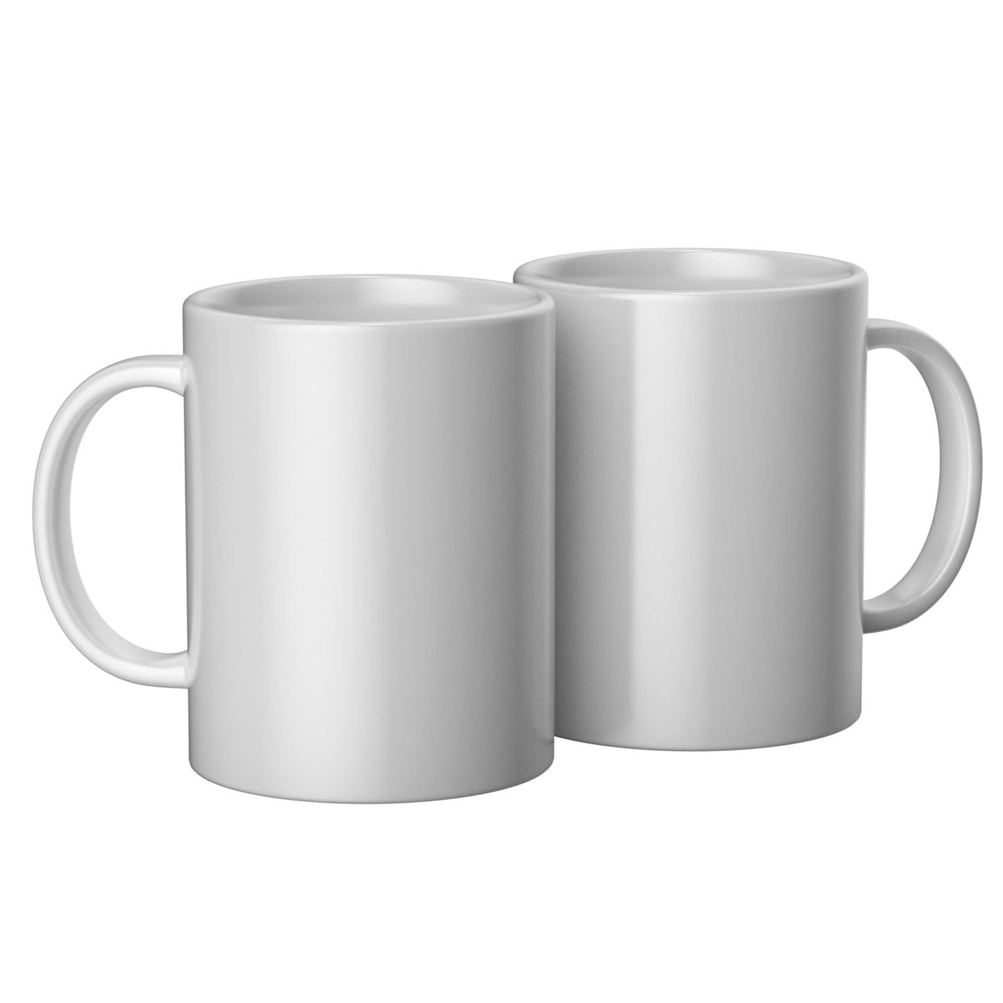 Cricut Beveled Blank Mug to Decorate, White (6 count) | Ceramic-Coated, Dishwasher & Microwave Safe - Mug Press & Infusible Ink Compatible,12 Oz Sublimation