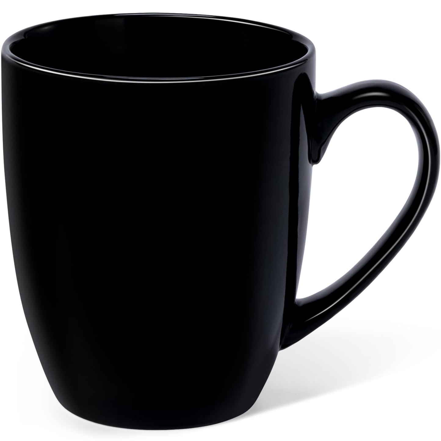 Urbanstrive 16 oz Large Coffee Mug with Handle Tea Cup Novelty Coffee Cup Idea Gift for Men Women Office Work, White (White)