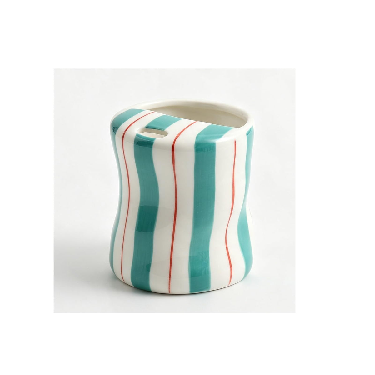 8 Oz Coffee Mug Large Espresso Cups With Saucer Ceramic Coffee Mugs Porcelain Coffee Cup With Saucer Hand-Painted Striped Art Cup And Saucer,C