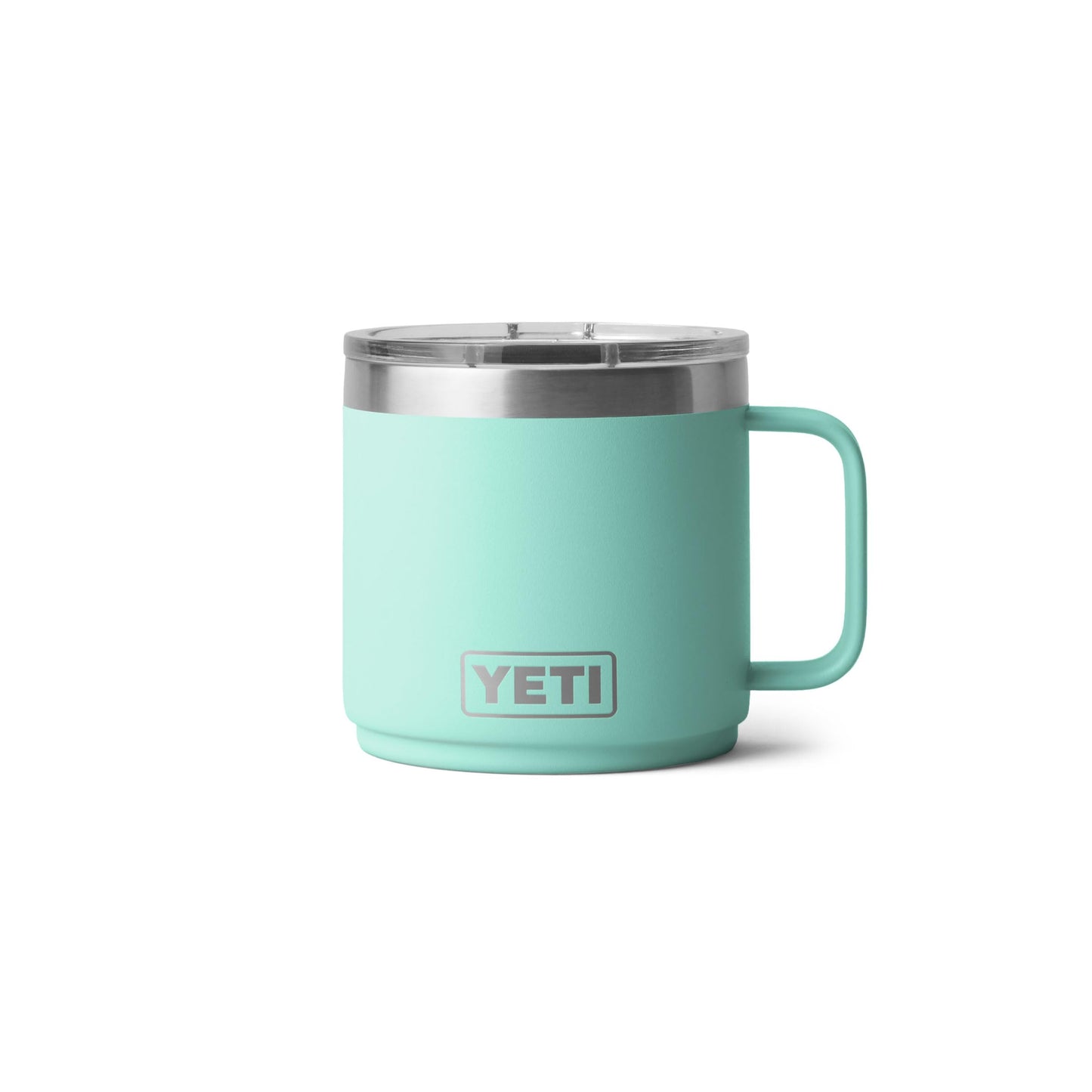 YETI Rambler 14 oz Ceramic Lined Stackable Mug, Cape Taupe | Double-Wall Vacuum Insulated, Stainless Steel with MagSlider Lid