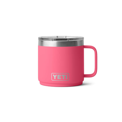 YETI Rambler 14 oz Ceramic Lined Stackable Mug, Cape Taupe | Double-Wall Vacuum Insulated, Stainless Steel with MagSlider Lid