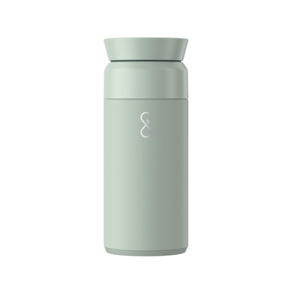 Ocean Bottle Brew Flask 12 oz | Insulated Travel Flask for Hot & Cold Drinks | Recycled Stainless Steel | Sustainable, Eco Friendly Gift (Rock Grey)