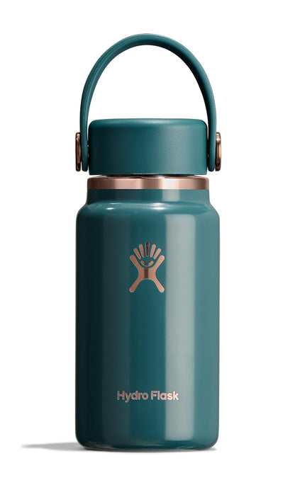 Hydro Flask Micro Bottle - Insulated Mini Leak Proof Flask for Purse or Pocket in 6.7 Oz Agave Green