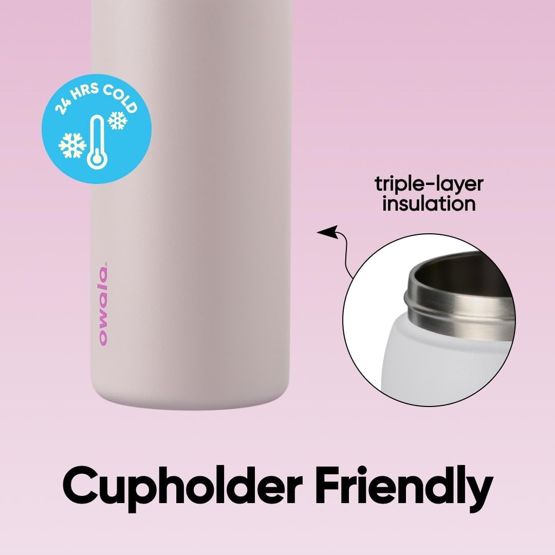 Owala FreeSip Stainless Steel Water Bottle 32 oz Dreamy Field