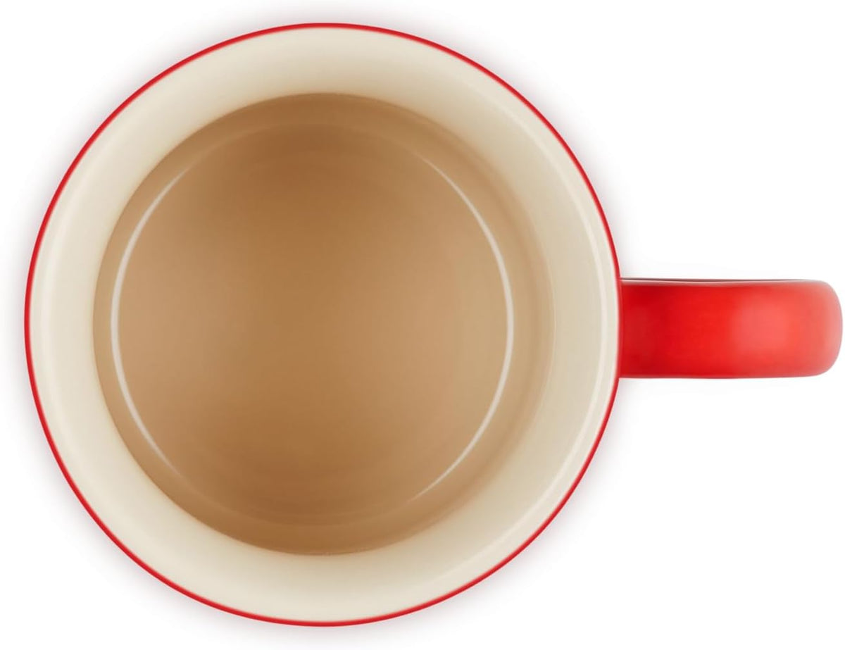 Le Creuset Stoneware Vancouver Mug, 14 oz., Cerise